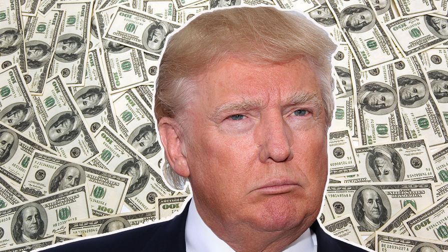 Изображение Дональда Трампа и Долларов