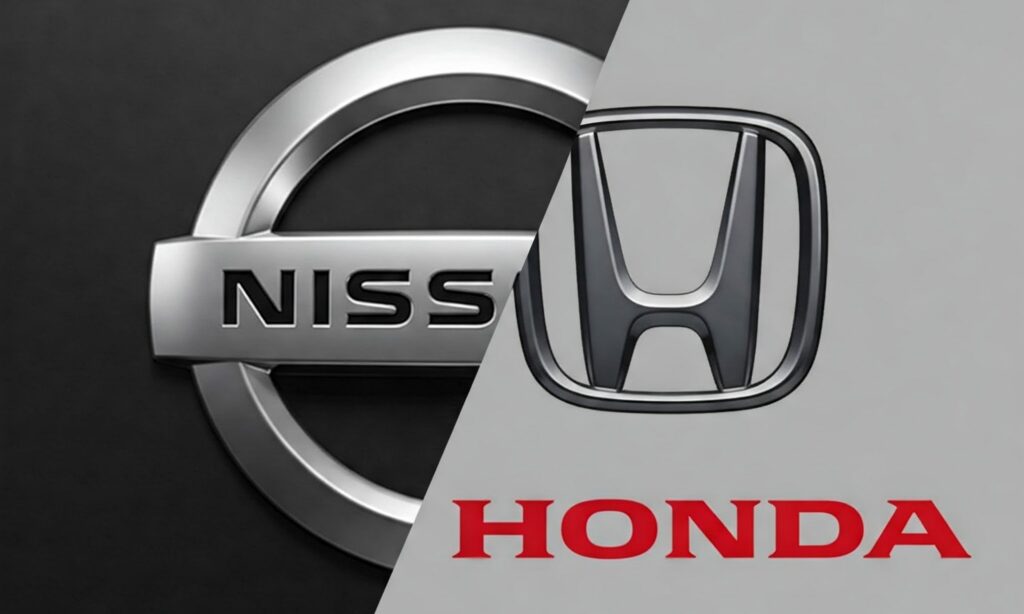 Изображение логотипов Honda и Nissan