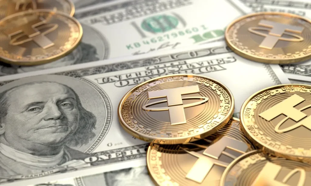 Image of the Tether cryptocurrency