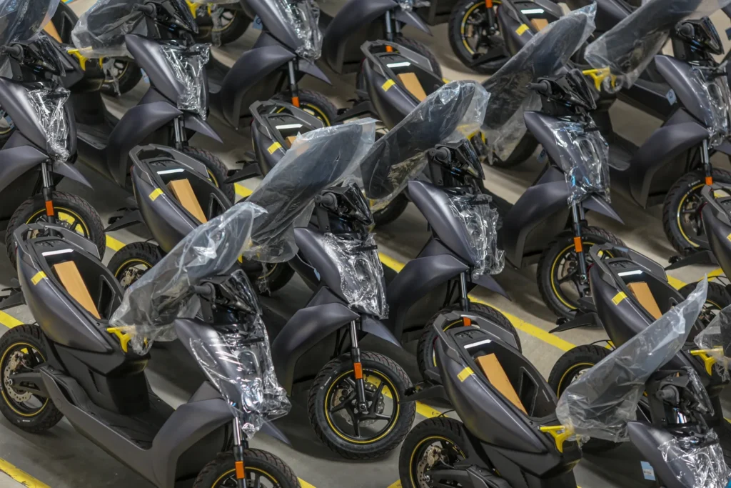 Image of electric scooters