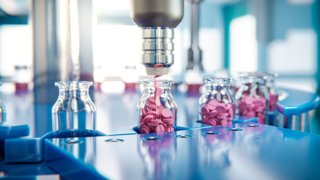Image of the production of medicines